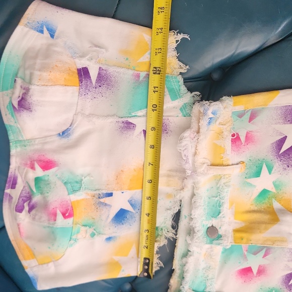 SHEIN Stars Denim Bustier Top and Mini Skirt Set - Picture 10 of 16